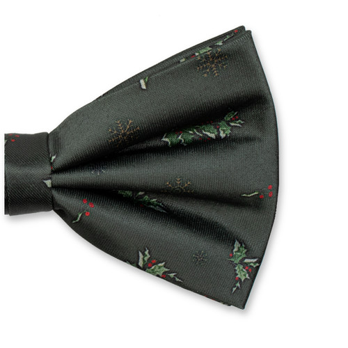 Noeud papillon de Noël vert Holly (2)