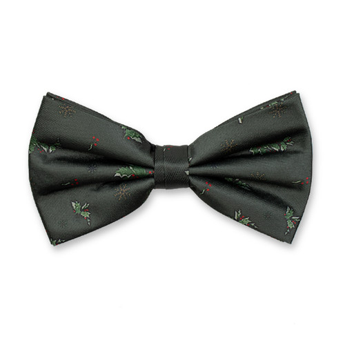 Noeud papillon de Noël vert Holly (1)