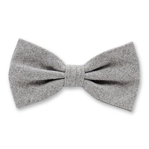 Noeud Papillon Laine Gris clair (1)