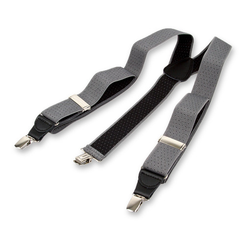 Bretelles à pois gris/noir (2)