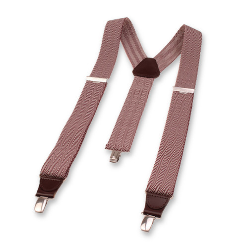 XIV Bretelles Chevrons - Rouge Bordeaux (2)