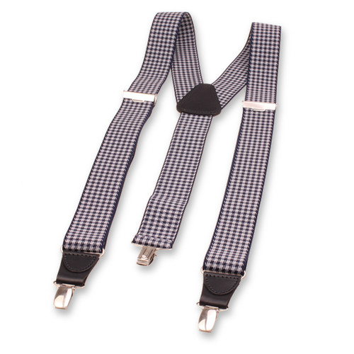 XIV Bretelles Pied-de-poule - Bleu foncé (3)