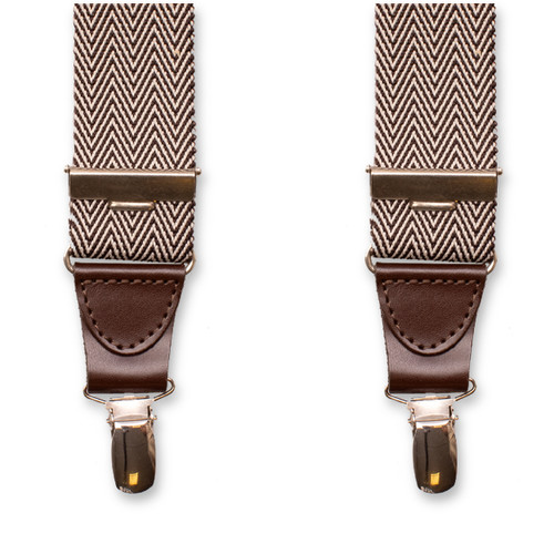 XIV Bretelles Chevrons - Marron (3)