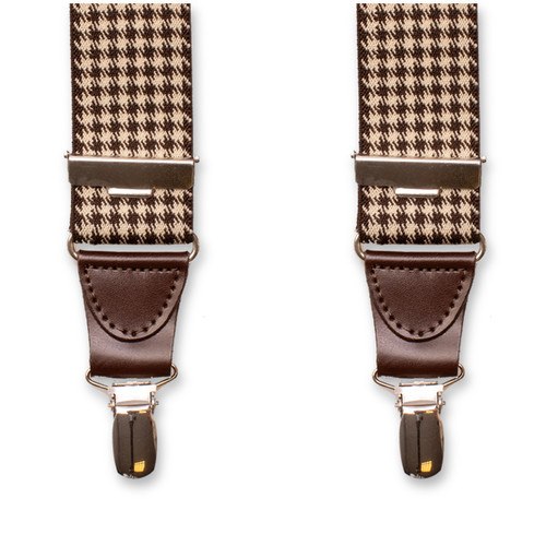 XIV Bretelles Pied-de-poule - Marron (2)