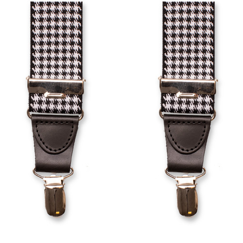 XIV Bretelles Pied-de-poule - Noire (4)