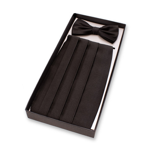 Noires Ceinture de Smoking Ensamble - Soie (2)