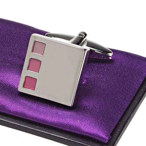 Boutons de manchette Bari Rosa (2)