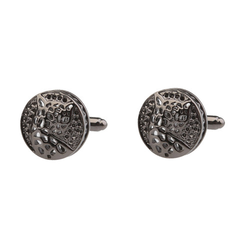 Gunmetal Boutons de manchette - Baroque Moderne (1)