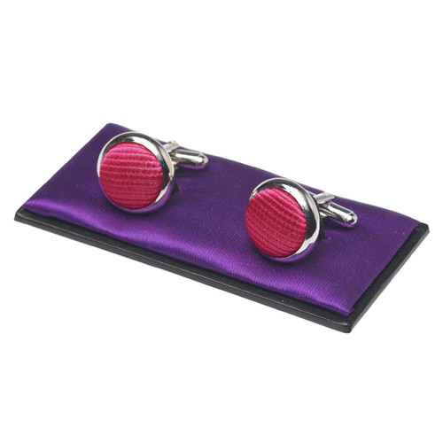 Boutons de manchette homme fuchsia (1)