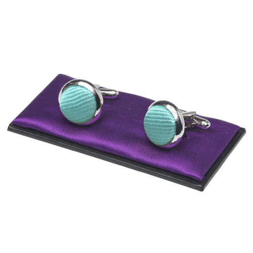 Boutons de manchette homme aqua (1)