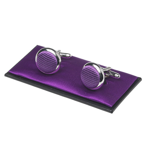 Boutons de manchette homme violet orchidée (1)