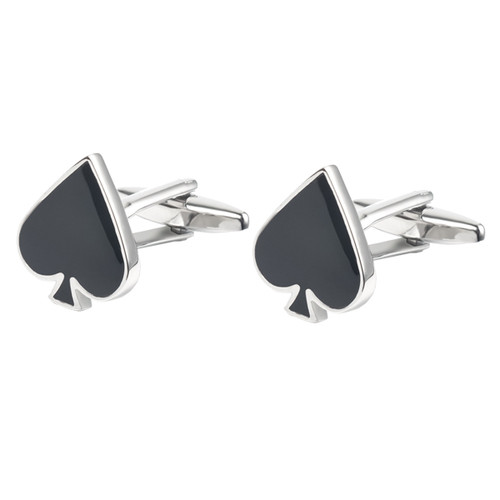 Boutons de manchette As de pique (1)