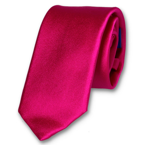 Cravate satin fuchsia (1)