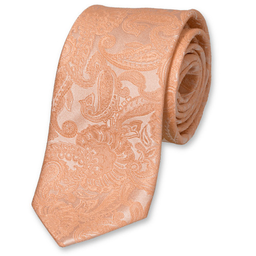 Cravate de Mariage Saumon Rose (1)