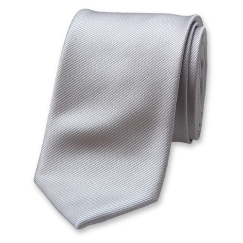 Cravate en polyester grise (1)