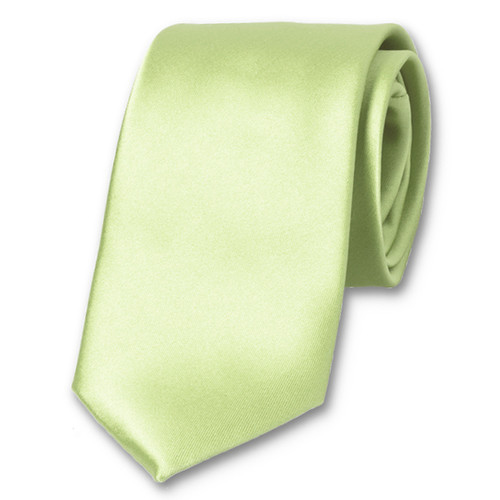 Cravate vert menthe en satin polyester (1)