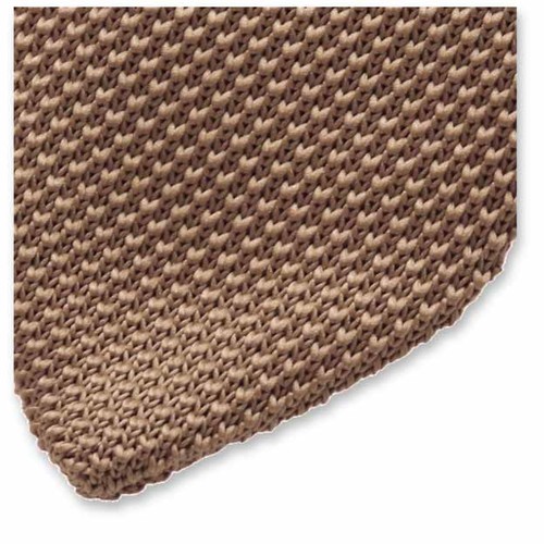 Cravate tricot Beige (2)