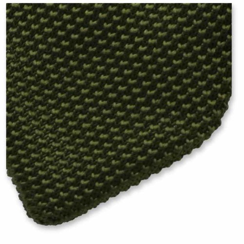 Cravate tricot Rouge Vert Foncé (2)