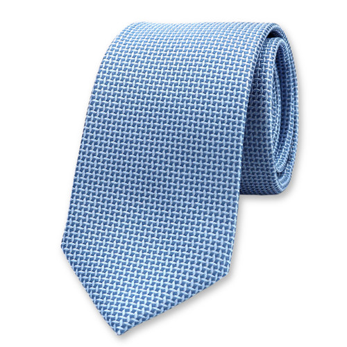 Cravate bleue à motif (1)