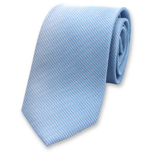 Cravate Bleu Aqua Motif Gris (1)