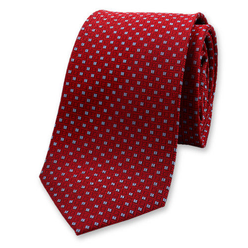 Cravate Rouge-Bleu motif moderne (1)