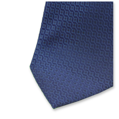 Cravate Motif Moderne - Marine (2)