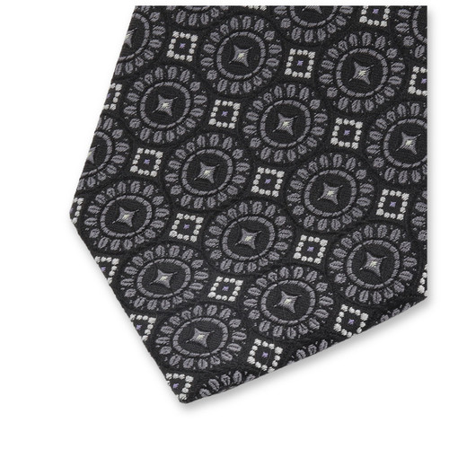 Noir - Motif Cravate Gris (2)