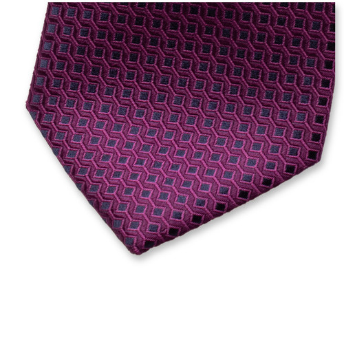 Cravate Motif Moderne - Violet (2)