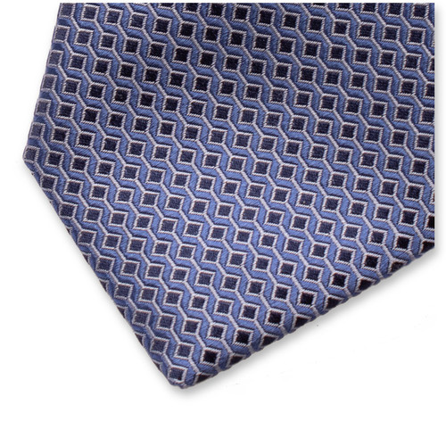 Cravate Motif Moderne - Bleu (2)