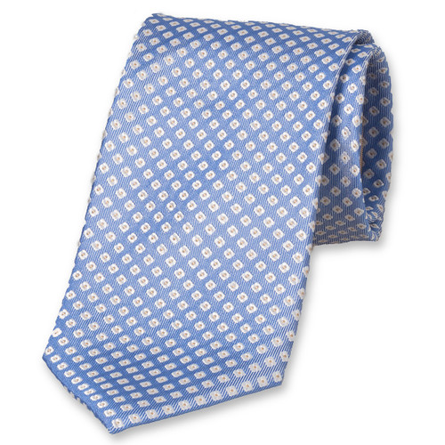 Cravate bleu clair à motif (1)