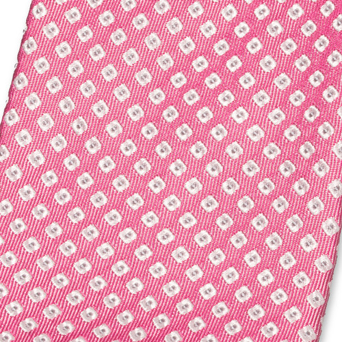 Cravate rose clair à motif (2)