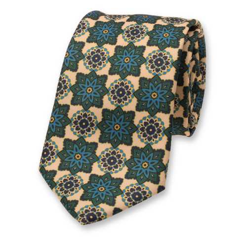 Cravate Doux Médaillon Jaune (1)