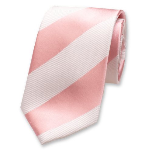 Cravate rose/blanc (1)