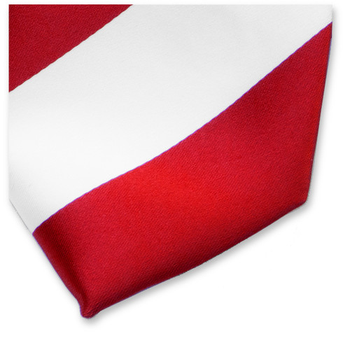 Cravate rouge/blanc (2)
