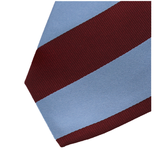 Cravate bordeaux/bleu ciel (2)