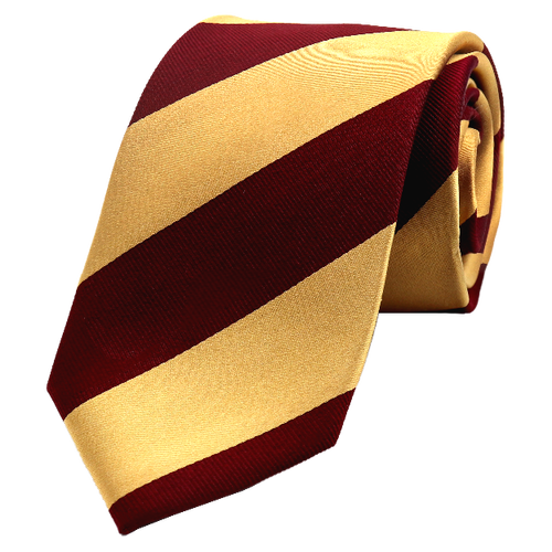 Cravate jaune/bordeaux (1)