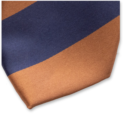 Cravate Bleu Foncé/Marron (2)