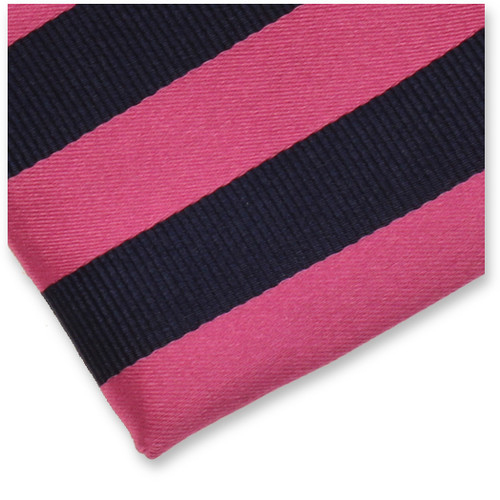 Cravate rose/marine (2)