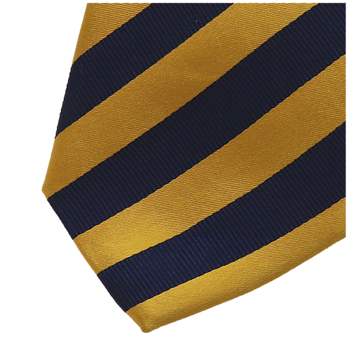 Cravate ocre/marine (2)