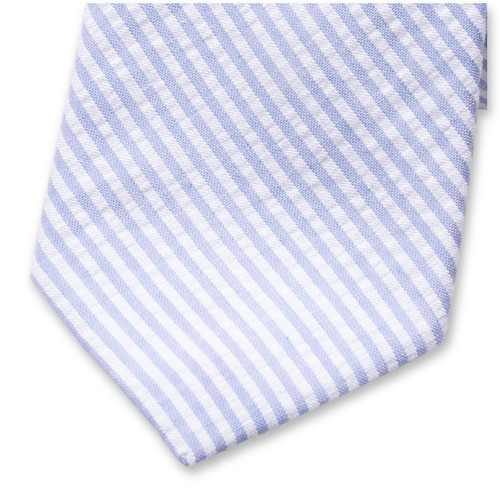 Cravate Seersucker - Bleu clair (2)