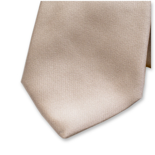 Cravate Champagne - Satin de Soie Italien (2)