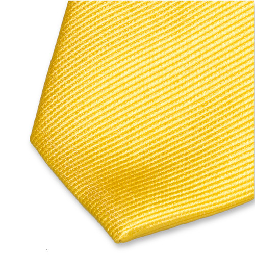 Cravate slim jaune canari (2)