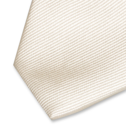 Cravate slim crème (2)