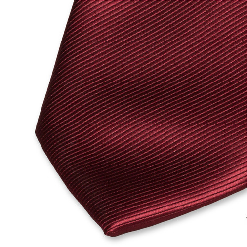 Cravate en polyester bordeaux (2)