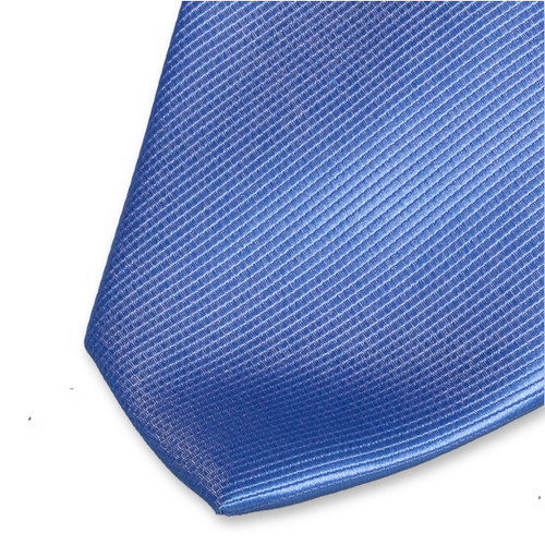 Cravate en polyester bleue (2)