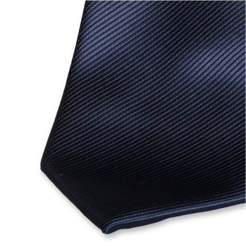 Cravate en polyester bleu foncé (2)