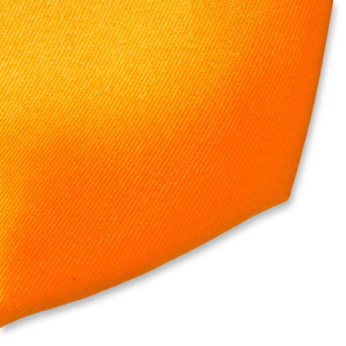 Cravate orange en satin polyester (2)