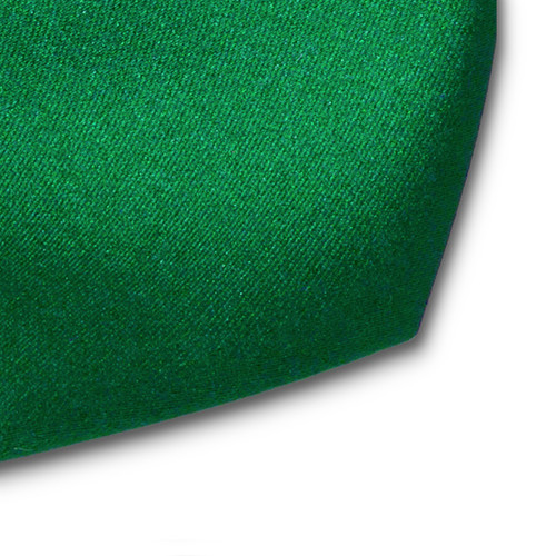 Cravate vert bouteille en satin polyester (2)