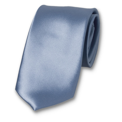 Cravate Glace bleue en satin polyester (1)