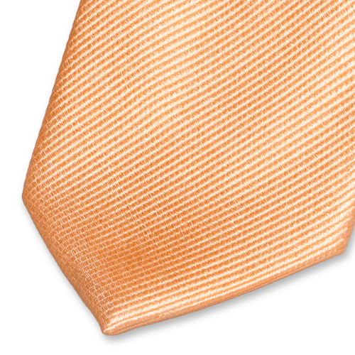 Cravate slim orange pêche (2)